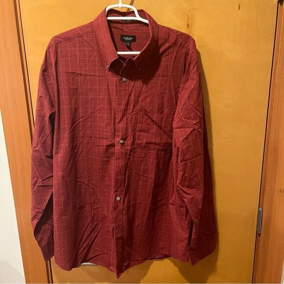 Van heusen men’s red button down xl - Picture 1 of 4